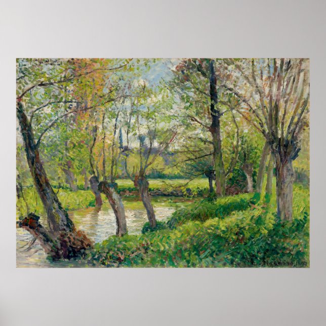 Póster Epte en Eragny, tomando el sol en Camille Pissarro (Frente)