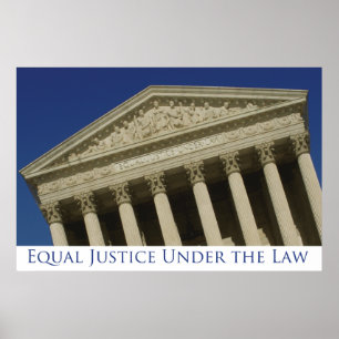 Póster Equal Justice Under the Law