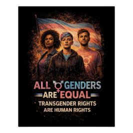 Póster Equal Under Every Flag