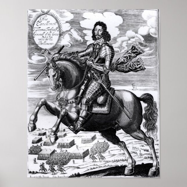 Póster Equestrian portrait (Frente)