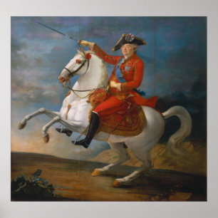 Póster Equestrian Portrait of Louis XVI 1791