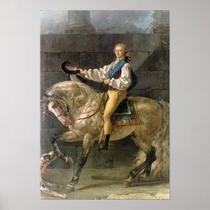 Póster Equestrian Portrait of Stanislas Kostka