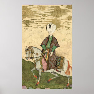 Póster Equestrian portrait of Sultan Osman II 1618
