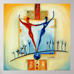 Póster Equilibrado perfectamente por el artista Alfred