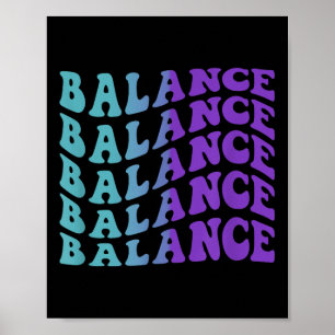 Póster Equilibrio, conciencia de la salud mental