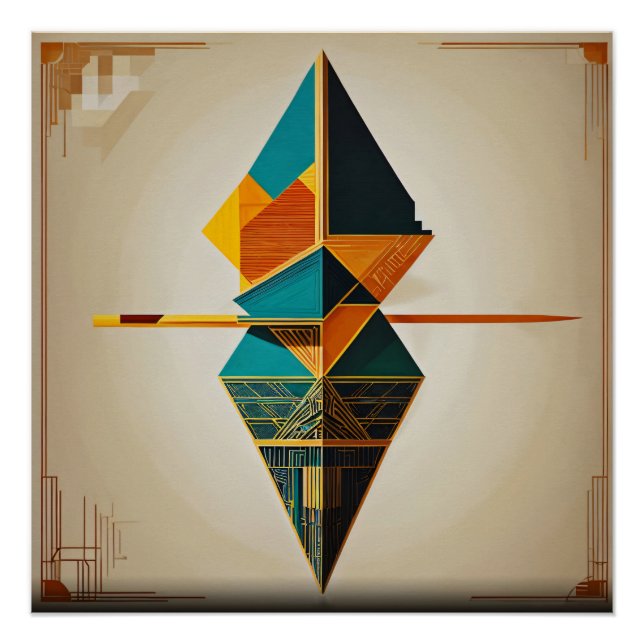 Póster Equilibrio Geométrico (Anverso)
