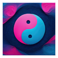 Equilibrio geométrico: patrón vibrante de Yin Yang