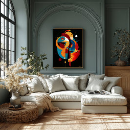Póster Equilibrio Orbital Geometría Moderna Constructivis