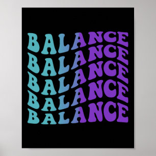 Póster Equilibrio Prevención del Suicidio Conciencia sobr