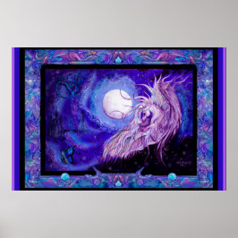 Póster equino de caballo de unicornio pegasus