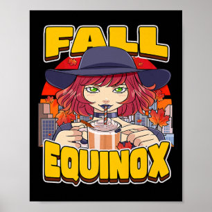Póster Equinoccio de Otoño Septiembre Celebra Clima de Ot
