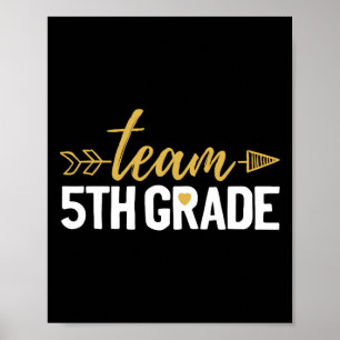 Póster Equipo 5to Grado Hola Quinto Grado Tripulación Equ