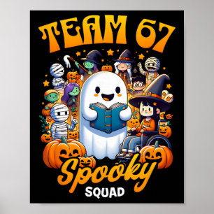 Póster Equipo 67 Equipo Espeluznante Divertido Seis Siete
