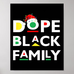 Póster Equipo Africano Afro Familia Negra de Drogas Afric