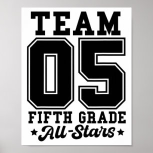 Póster Equipo All-stars de 5to Grado De vuelta al cole De