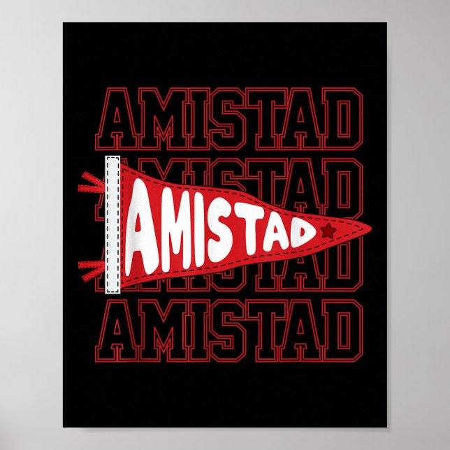 Póster Equipo Amistad Rca Retro Espiritu Escolar (Frente)