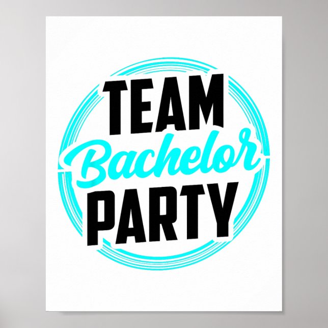 Póster Equipo Bacheler Party Bride Groom 2 (Frente)