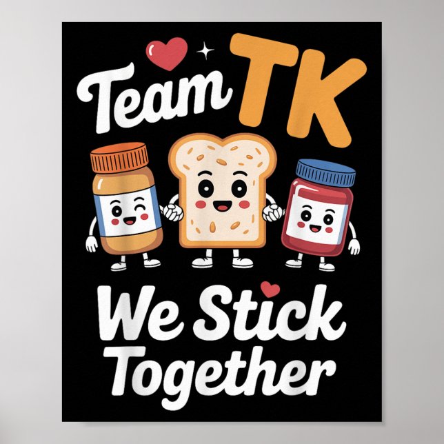 Póster Equipo Cute Tk Profesor Transitorio de Jardines de (Frente)