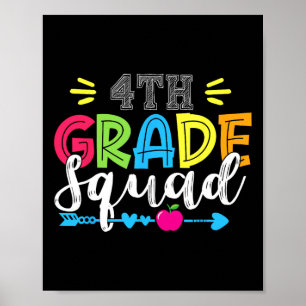 Póster Equipo de 4to Grado Equipo Ck Al Colegio Profesor