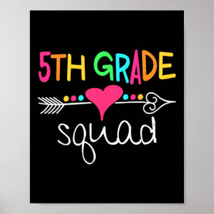 Póster Equipo de 5to Grado Quinto Maestro Estudiante De v