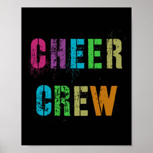 Póster Equipo de animadoras Cheer Crew Animadora Escolar