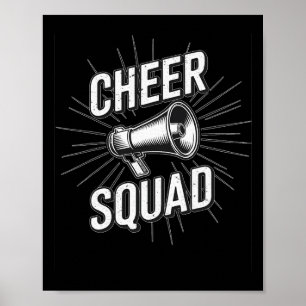 Póster Equipo de animadoras mujeres chicas equipo de anim