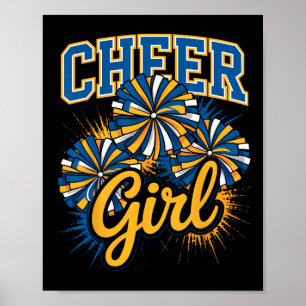 Póster Equipo de animadoras porristas animadora chica