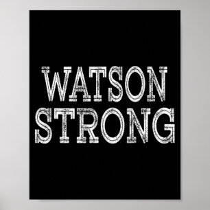 Póster Equipo de Apellido de Reunión Familiar WATSON Stro