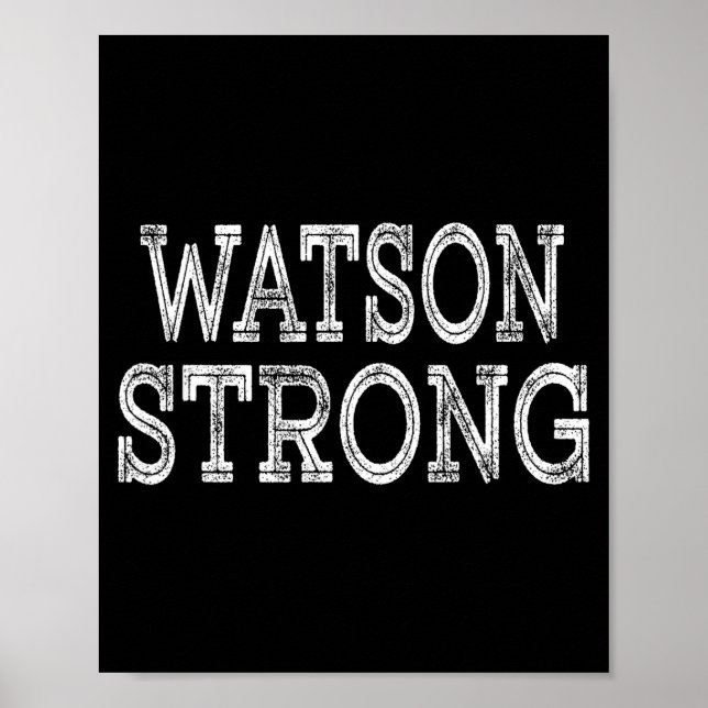 Póster Equipo de Apellido de Reunión Familiar WATSON Stro (Frente)