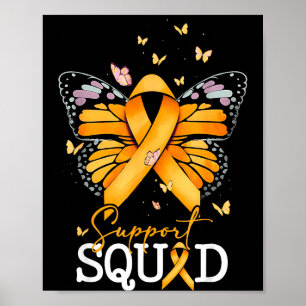 Póster Equipo de Apoyo Cinta Naranja Esclerosis Múltiple