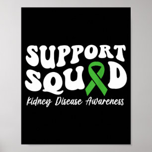 Póster Equipo de Apoyo Cinta Verde Enfermedad Renal