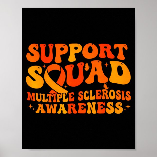 Póster Equipo de apoyo conciencia de esclerosis múltiple  (Frente)