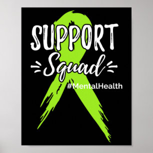 Póster Equipo de Apoyo Conciencia de la Salud Mental Verd
