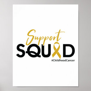 Póster Equipo de Apoyo - Conciencia del Cáncer Infantil 1