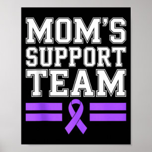 Póster Equipo de apoyo de mamá familia lupus conciencia s