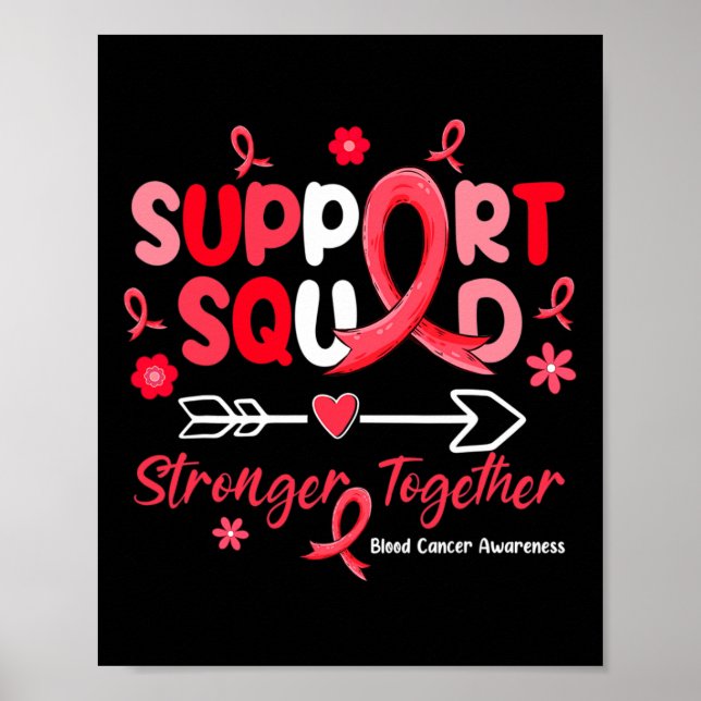 Póster Equipo de Apoyo Groovy Cinta Roja Conciencia de Cá (Frente)
