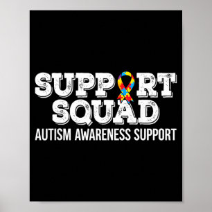 Póster Equipo de Apoyo para el Autismo Conciencia Familia