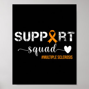 Póster Equipo de apoyo para la conciencia de la esclerosi