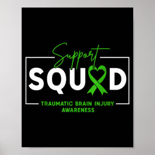 Póster Equipo de apoyo tbi conciencia de lesión cerebral