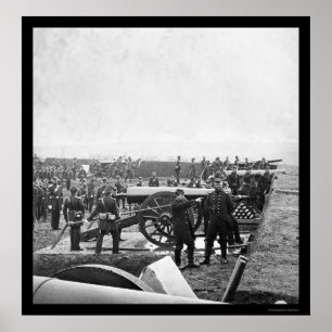 Póster Equipo de arma de Arlington que perfora 1863