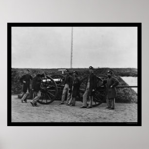 Póster Equipo de armas de Massachusetts en Fort Totten 18