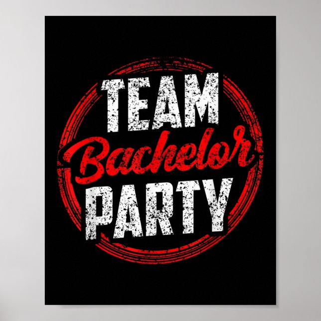 Póster Equipo de Bacheler Party Bride Groom _2 (Frente)
