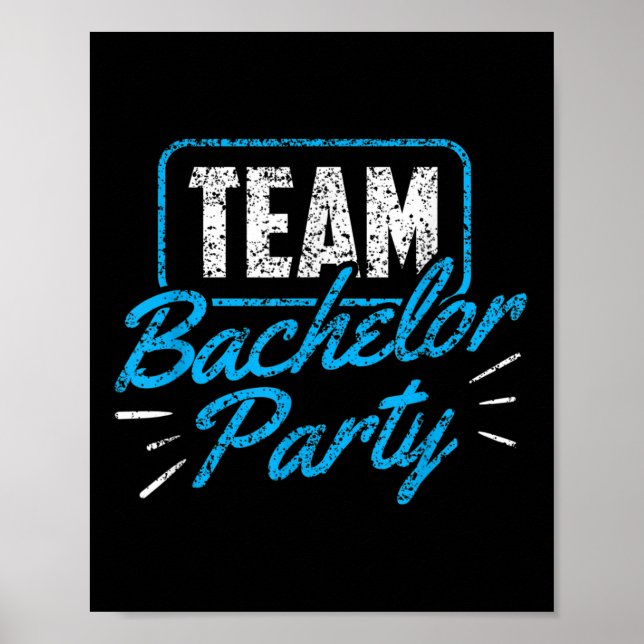 Póster Equipo de Bacheler Party Bride Groom _3 (Frente)