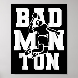 Póster Equipo de bádminton Jugador de voleibol Entrenador
