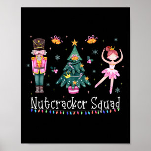 Póster Equipo de baile de ballet de cascanueces de Navida