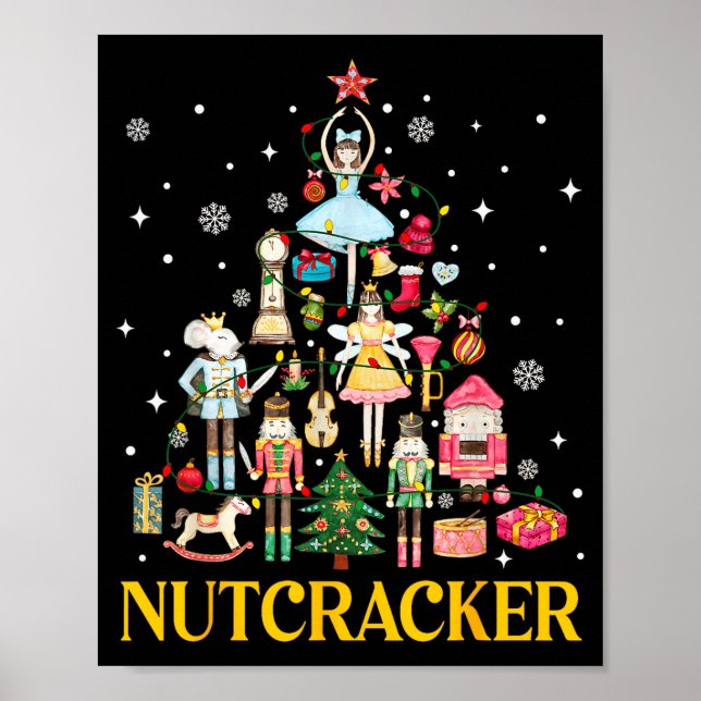 Póster Equipo de baile de ballet de cascanueces de Navida (Frente)