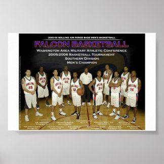 Póster Equipo de baloncesto de la AFB