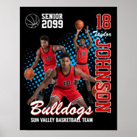 Equipo de Baloncesto Foto Personalizada Noche de V