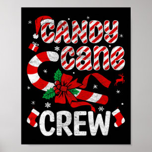 Póster Equipo de bastón de caramelo Navidad Men Womens Ni
