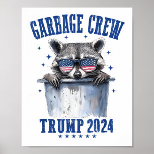 Póster Equipo de basura Trump 2024 Presidente 47 Trump 20